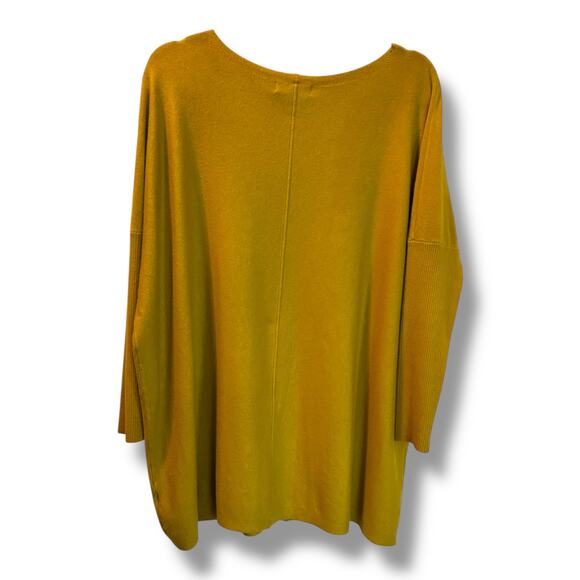 Orange Fashion Village Supersoft Boatneck Sweater O/S Mustard - Picture 3 of 6